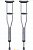CA801LL Костыли подмышечные серый (Тривес)